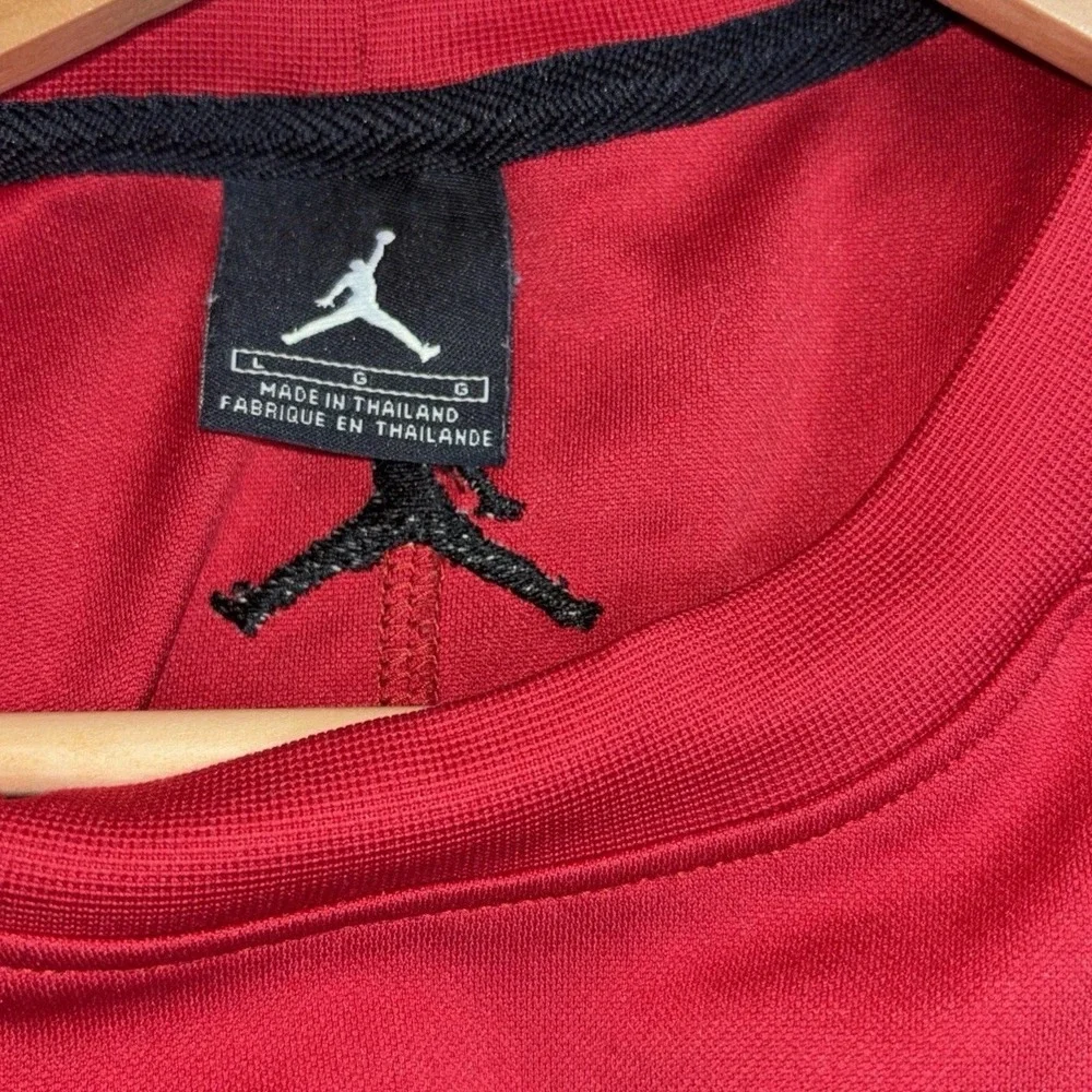 Vintage Jordan # 23 Sleeveless‎ Shirt Size Large Black & Red
